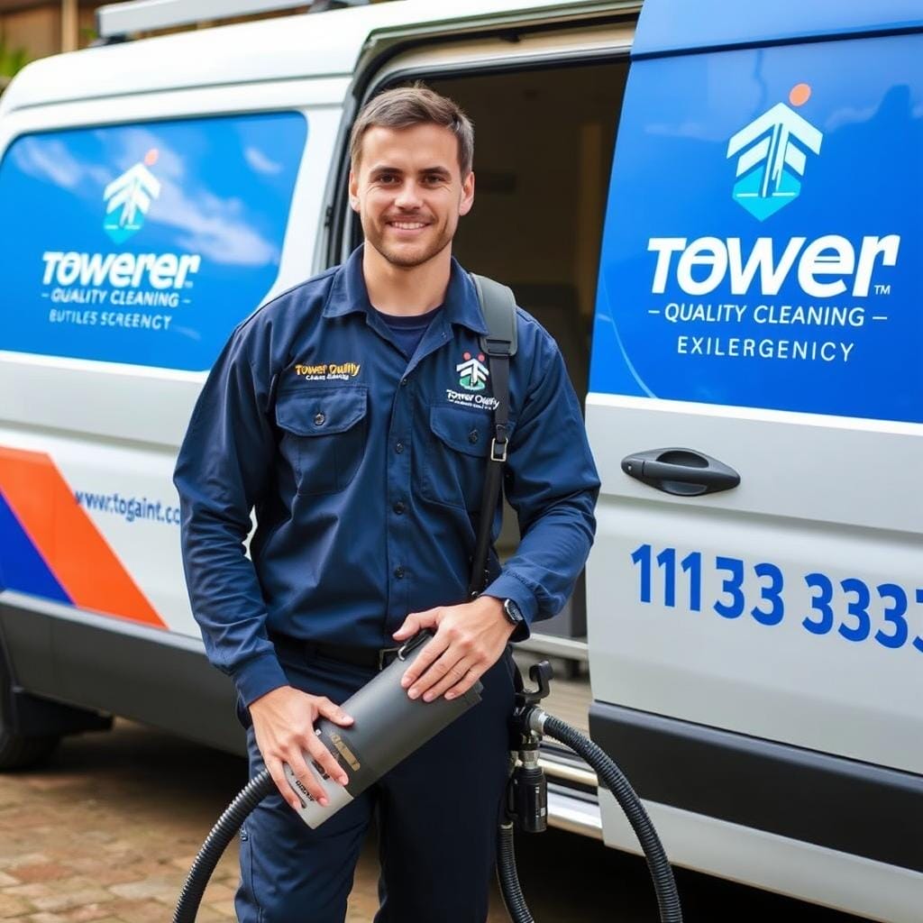 24/7 emergency flood water removal service technician arriving at a Dandenong home